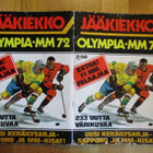 JÄÄKIEKKO OLYMPIA-MM 72 KERÄILYKIRJA n 190 lätkäkorttia 1972 - pikkukuva 1