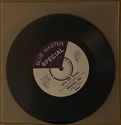 Virginia Vee - Let's Go Away / The Night 7" 1972 Blue Master