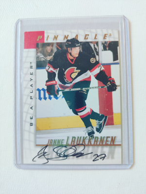 Janne Laukkanen - 97-98 Pinnacle Autographs