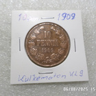 10 Penniä  1909  kulkematon  kl 9 - pikkukuva 5