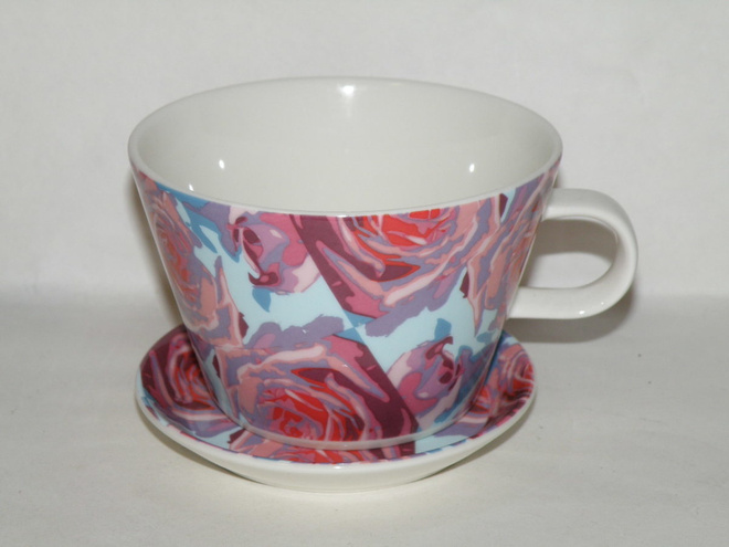 Arabia KOKO ROSES Teekuppi + lautanen, 1 pari