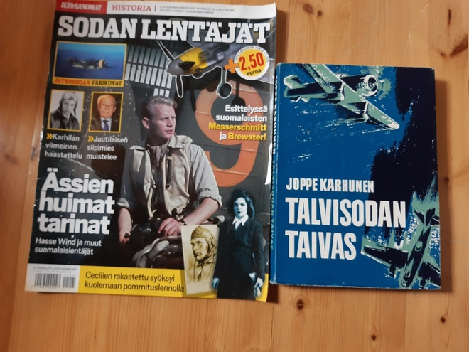 Joppe Karhunen Talvisodan taivas 1.p 1964 + lehti HYVÄT!!