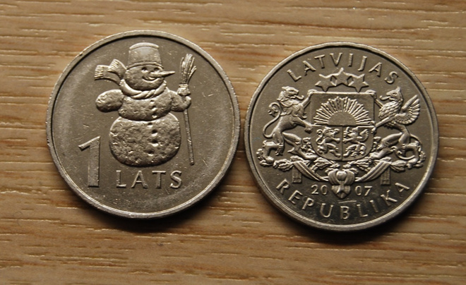 1 lats 2007 Latvia, LUMIUKKO