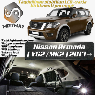 Nissan Armada (Y62) Sisätilan LED-sarja 14-osain