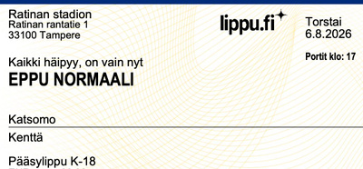 Eppu Normaali jäähyväiskeikka Ratina kenttä 7.8.