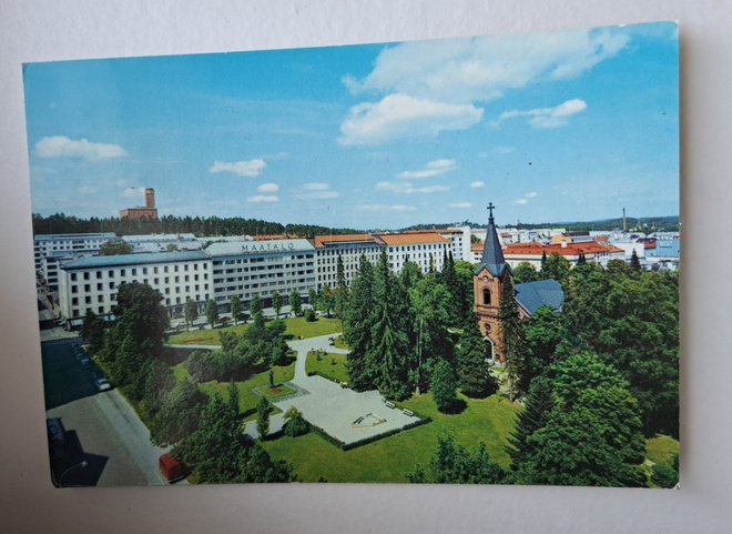 Jyväskylä, Näkymä kirkolta Vesilinnallle, kulkenut