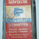 Vanha kemikalion pullo, "Silvikrin"-hiusvesi, Oy Epeko Espoo - pikkukuva 1