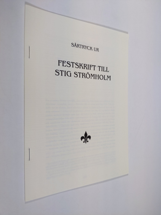 Curt Olsson : Tankar vid  stängningsdags (särtryck ur Fes...