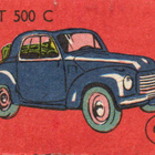 Tulitikkuetiketti n:o 66 FIAT 500 C - pikkukuva 1