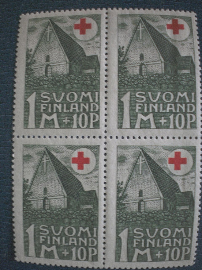Suomi postimerkit nelilö v. 1931