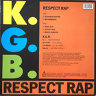 K.G.B. Respect rap - 5 versiota. 12" maksi - pikkukuva 2