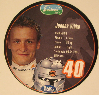 Joonas Vihko HPK pyöreä kiekkojuustokortti