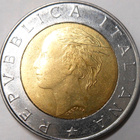 Italy. 500 lire ND(1997)R. National Police Code. - pikkukuva 2