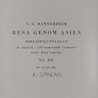Carl Gustaf Emil Mannerheim : Resa genom Asien 1-2 : Fält... - pikkukuva 3