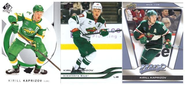 3 x KIRILL KAPRIZOV Minnesota Wild