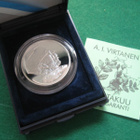 100 mk hopea juhlaraha A. I. Virtanen - 1995 PROOF rasia - pikkukuva 1