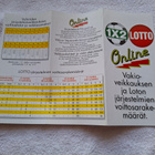 Veikkaus vakio lotto voittosarakkeet vintage - pikkukuva 2