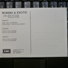 RONSKI & EXOTIC EMI:in Promokortti vuodelta 1976. Aito. - pikkukuva 2