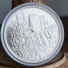 JUHLARAHA 100MK hopeaa (BU) "Alvar Aallon syntymästä 100v" - pikkukuva 3