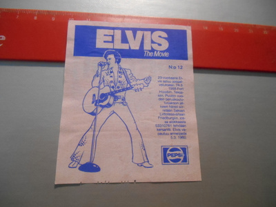 ELVIS The Movie Pepsi 1977 etiketti # 12