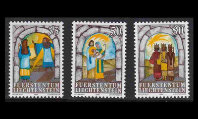 Liechtenstein 861-3 ** Joulu (1984)
