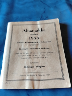 huuda syntymävuotesi almanakka 1958