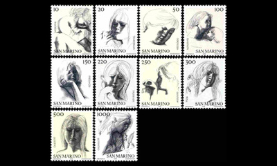 San Marino 1105-14 ** Kansalaishyveet (1976)