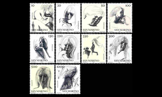 San Marino 1105-14 ** Kansalaishyveet (1976)