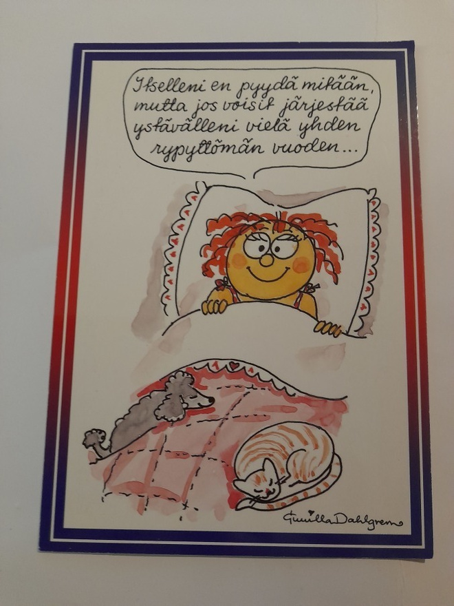 Gunilla Dahlgren: Itselleni en pyydä mitään...