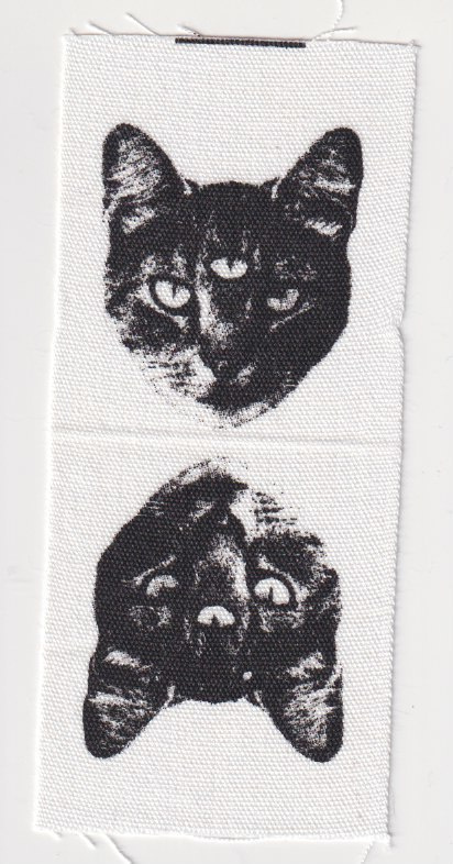 kissa - kangasmerkki