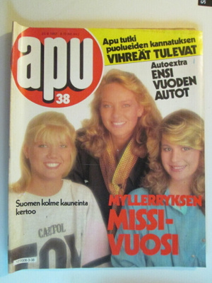APU LEHTI 38 / 1983 VIIKKOLEHTI SISÄLLÖSTÄ KUVAT