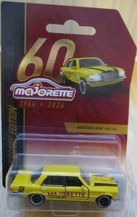 Mercedes-Benz 450 SEL Sedan Yellow 1975 Majorette 260B 1:61