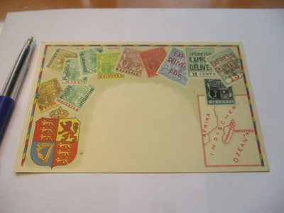 Mauritius postimerkkikortti * n 1910 julk.