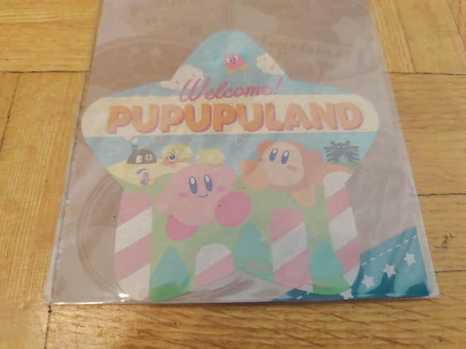 Kirby Pupupuland -tarra Japanista
