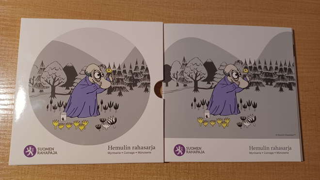 Eurorahasarja 2014 Hemuli 1c-2€ + jetoni UNC