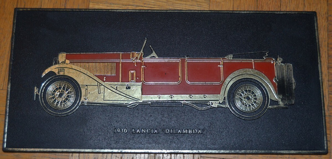 1930 Lancia 'Dilambda' -autoseinätaulu
