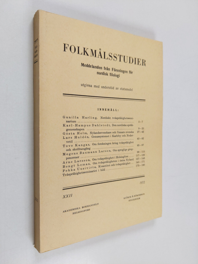 Folkmålsstudier. Meddelanden från Föreningen för nordisk ...