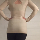 Uusi Koucla beige neule timanteilla ja rusetilla  one size - pikkukuva 3
