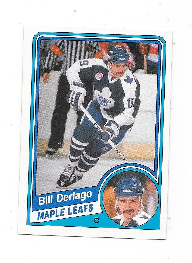 1984-85 OPC #300 Bill Derlago , Toronto Maple Leafs