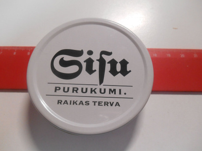 Purukumi metalli rasia Sisu purukumi raikas terva avaamaton
