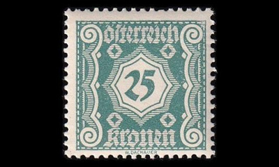 Itävalta P_115 ** Porto 25 Kr (1922)