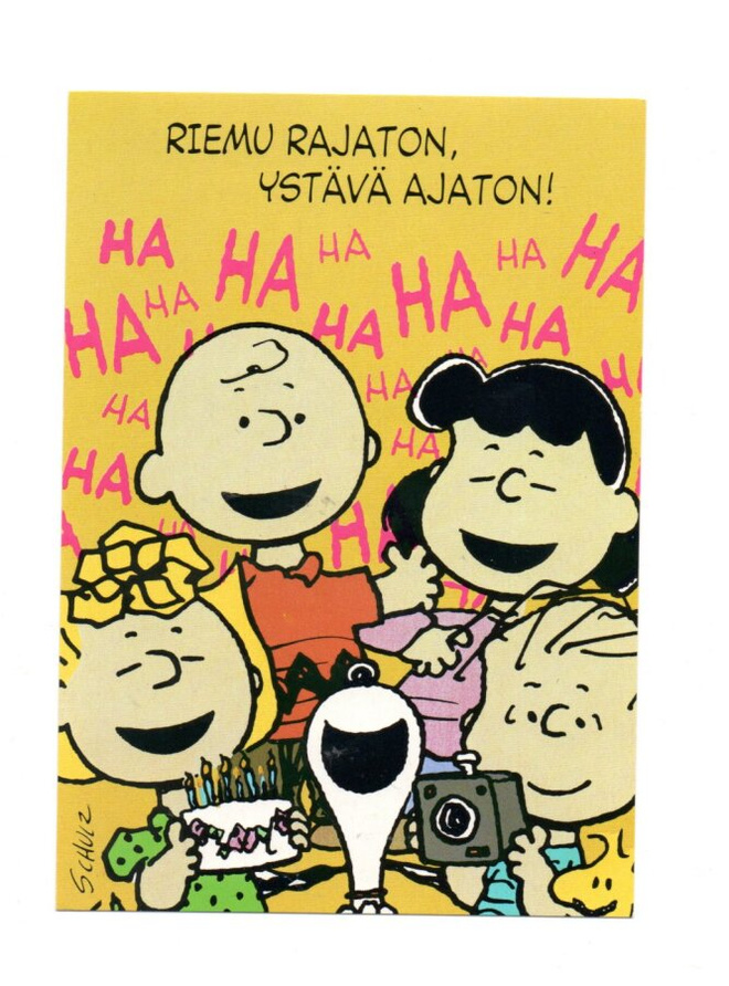 "°RIEMU RAJATON, YSTÄVÄ AJATON!"° -KORTTI / (Tenavat)