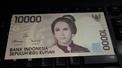 Indonesia 10000 Rupiah 1998 P137 UNC