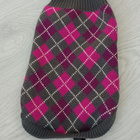 Koiran pinkki Argyle neule 34cm - pikkukuva 1