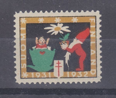 1931 TUB joulumerkki postituoreena.