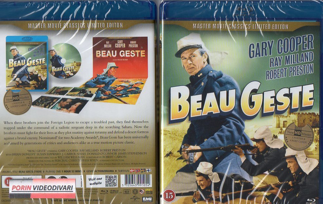 Beau Geste - Erämaalinnakeen Sankarit	(25 112)	UUSI	-FI-	BLU