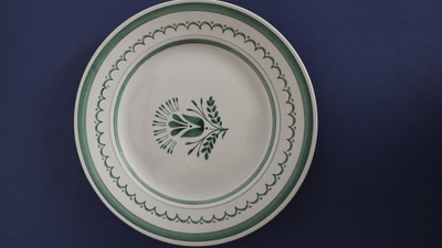 Arabia LAUTANEN Green thistle 26 cm Olga Osol