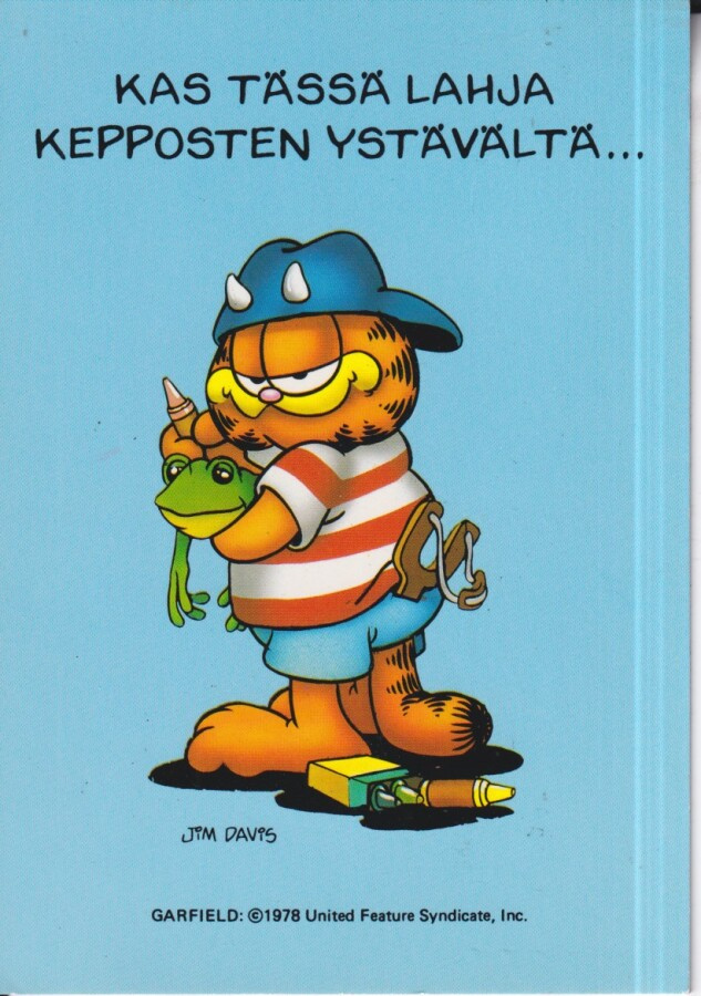 Jim Davis, Kas tässä lahja kepposten ystävältä. Ritsat  e118