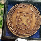 Nurmon Kunta Ronssivärinen merkki. Halkaisija - 49 mm. - pikkukuva 3