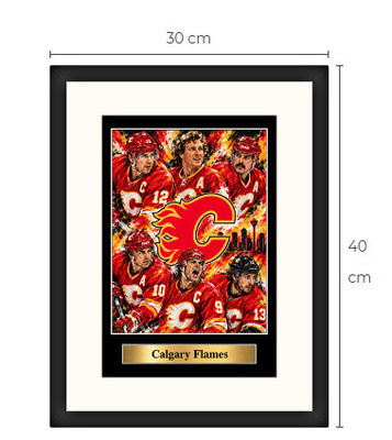 Uusi Calgary Flames NHL art print Limited Edition